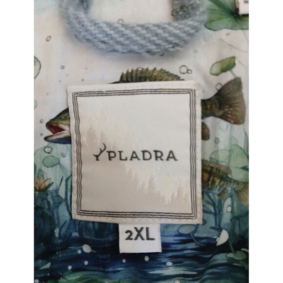 Pladra Plaid Frannel Short Women's 2XL Button Front Long Sleeve Blue Outdoorsy - Picture 14 of 15